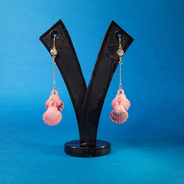 Blush Wave Light Pink Stylish Coastal Fashion Earrings for Vacations & Parties