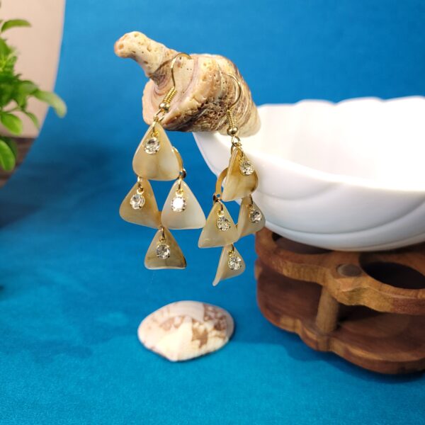 Ocean Gem Mini Shell Earrings Brown Beach Inspired Earrings for Women