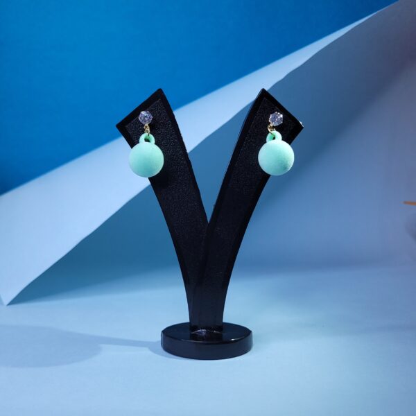 Sky Blue Twist & Tumble Dumble Earrings Fashionable Earrings for Casual Outfits