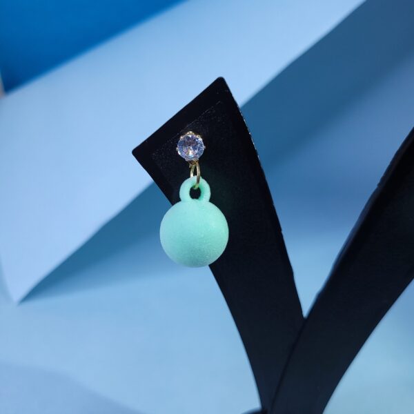 Sky Blue Twist & Tumble Dumble Earrings Fashionable Earrings for Casual Outfits - Image 2