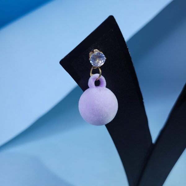 Mauve Twist & Tumble Dumble Earrings Elegant Daily Wear Earrings for Women - Image 2