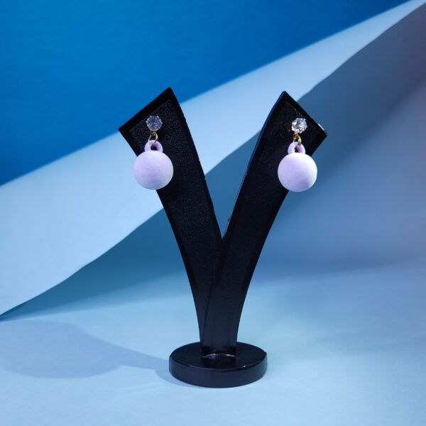Mauve Twist & Tumble Dumble Earrings Elegant Daily Wear Earrings for Women
