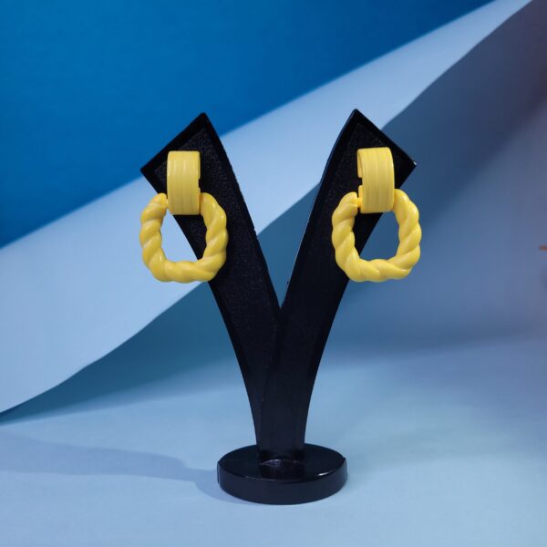 Dazzling Drop Dangle Earrings Yellow Vibrant Earrings for Women