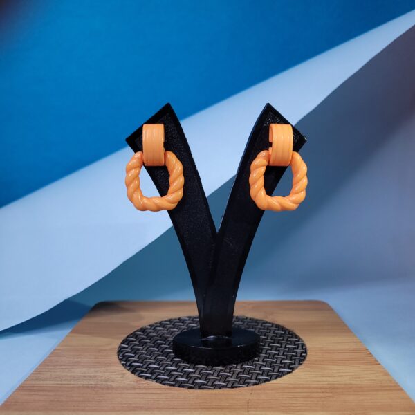 Dazzling Drop Dangle Earrings Orange Stylish Earrings for Everyday Wear
