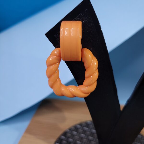 Dazzling Drop Dangle Earrings Orange Stylish Earrings for Everyday Wear - Image 2