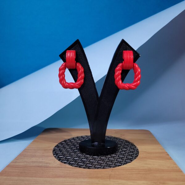Dazzling Drop Dangle Earrings Red Trendy Earrings for Women