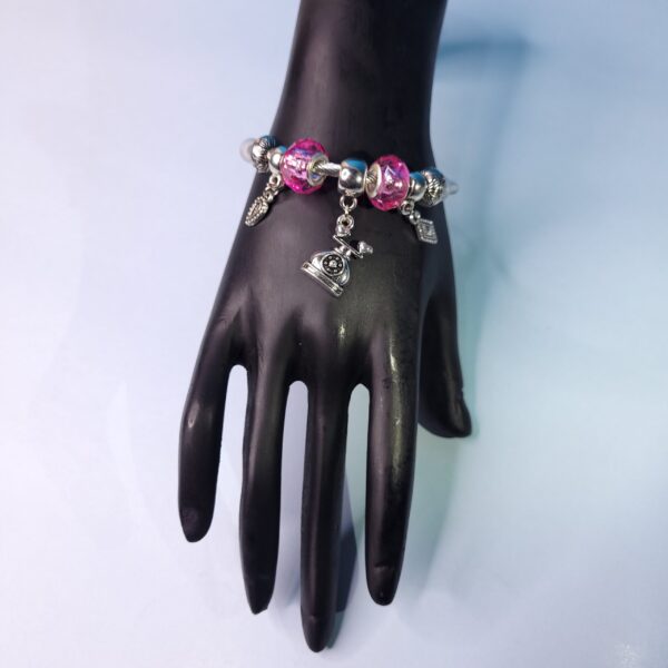 Trendy Adjustable Charm Bracelet – Beads & Emoji Jewelry for Daily Wear & Parties - Image 4
