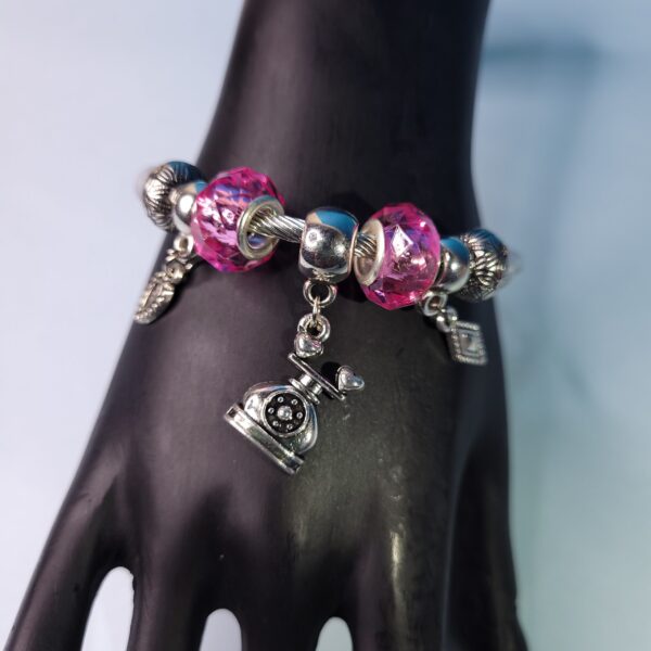 Trendy Adjustable Charm Bracelet – Beads & Emoji Jewelry for Daily Wear & Parties - Image 3