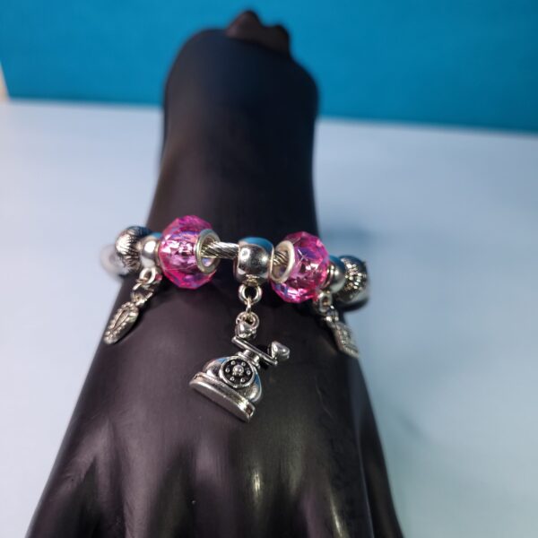 Trendy Adjustable Charm Bracelet – Beads & Emoji Jewelry for Daily Wear & Parties - Image 2
