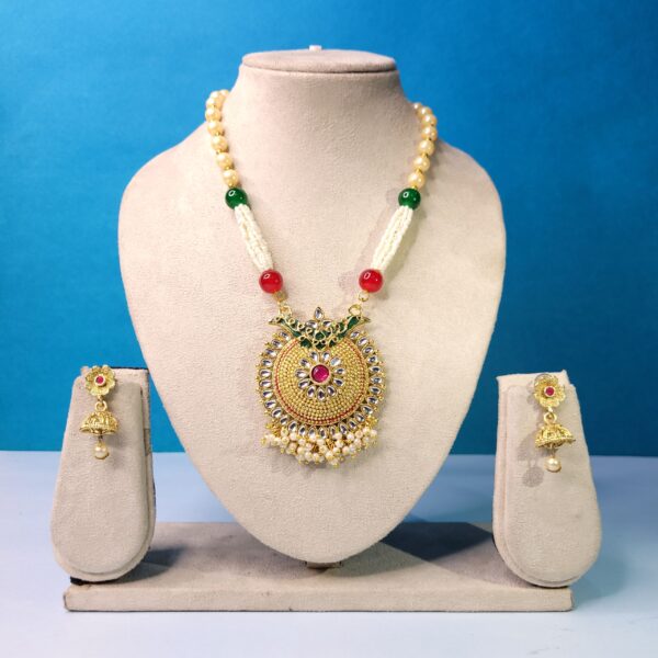 Pearl Rani Haar Necklace and Earrings