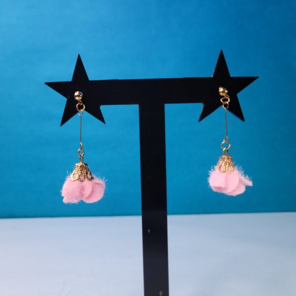 Minimalist Tassel Earrings Light Pink Elegant Earrings for Women