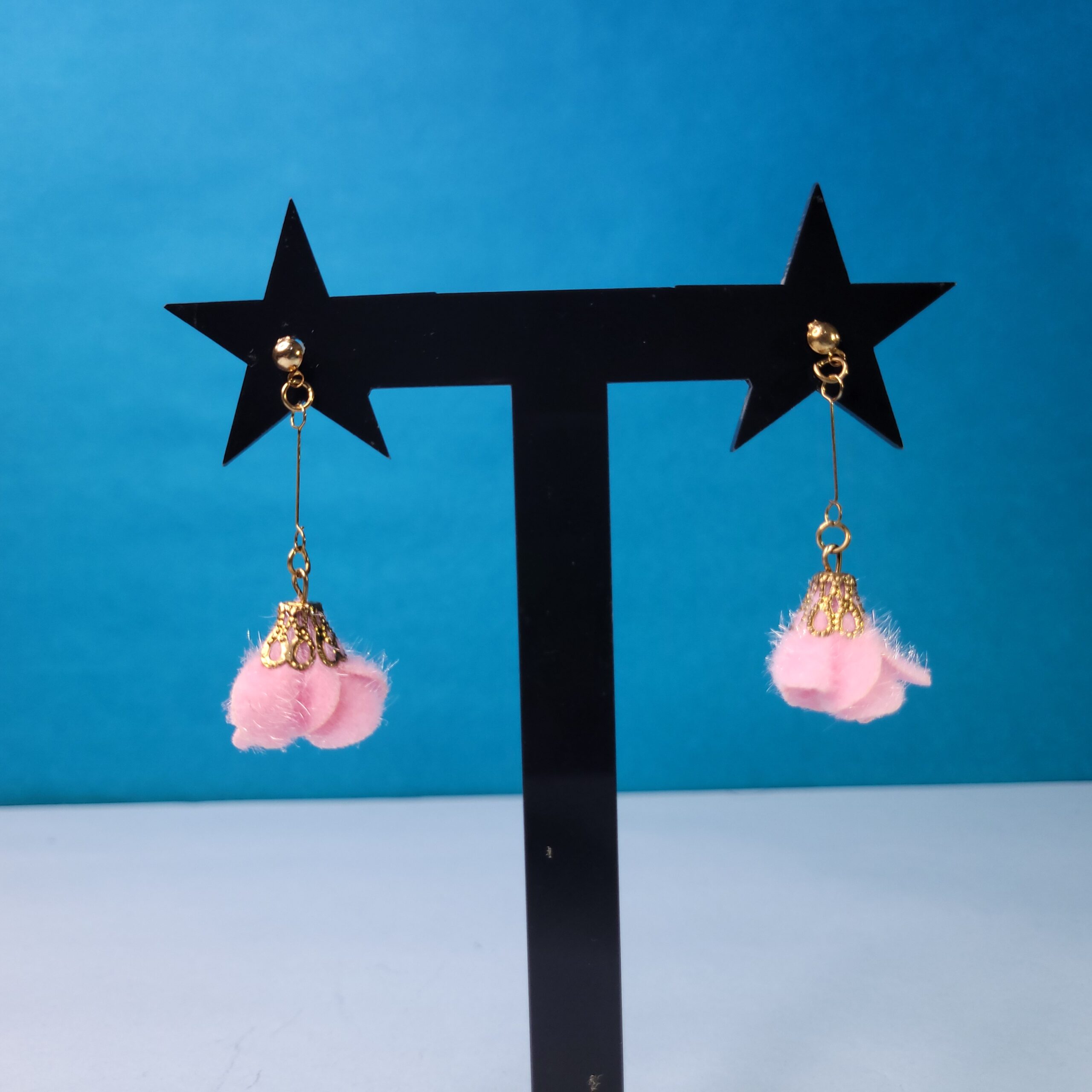 Minimalist Tassel Earrings Light Pink Elegant Earrings for Women