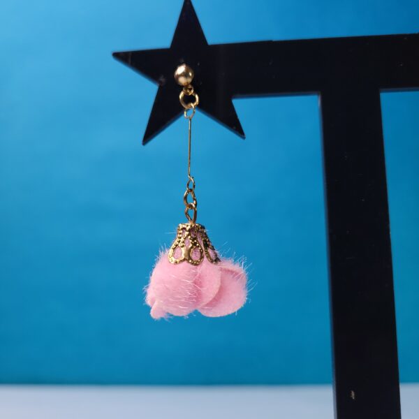 Minimalist Tassel Earrings Light Pink Elegant Earrings for Women - Image 4
