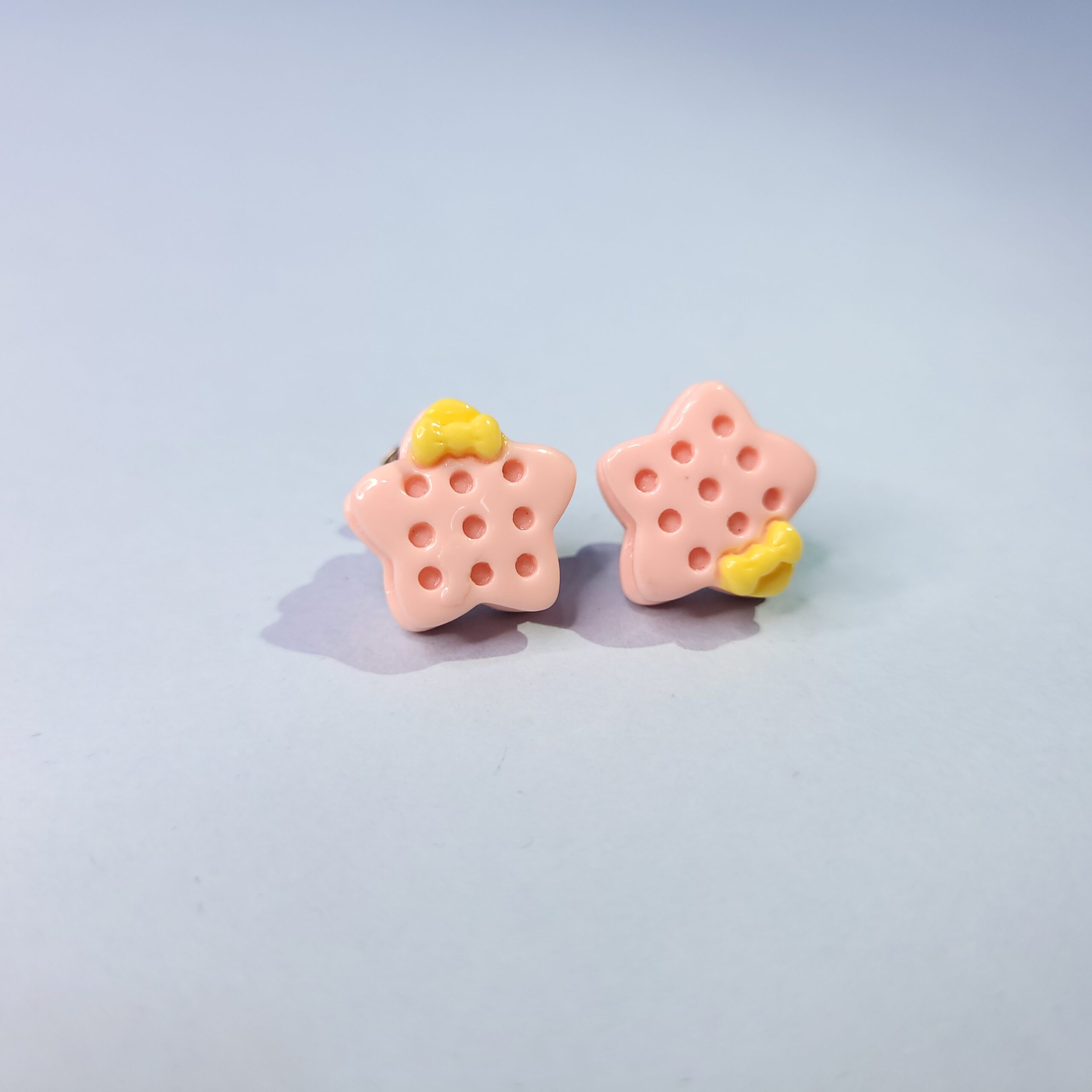 Star Shaped Tiny Acrylic Stud Earrings Adorable Everyday Jewelry