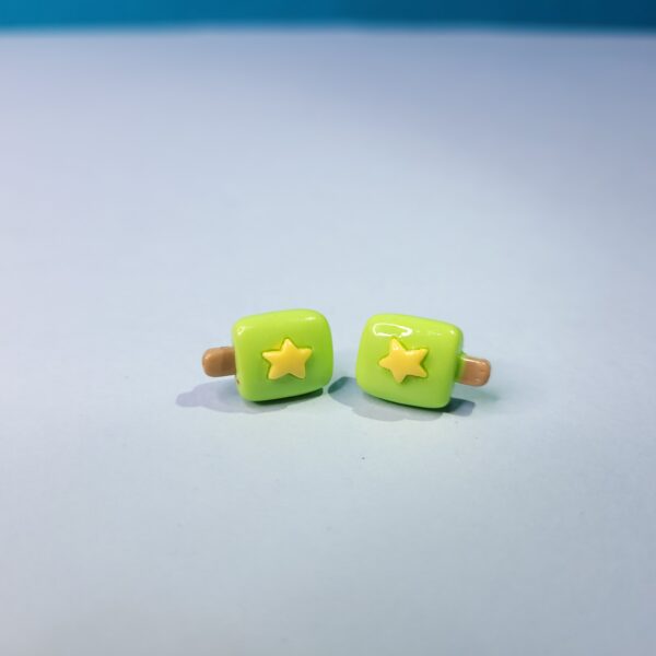 Trendy Tiny Acrylic Ice Cream Stud Earrings Colorful Fun Earrings for Women - Image 4