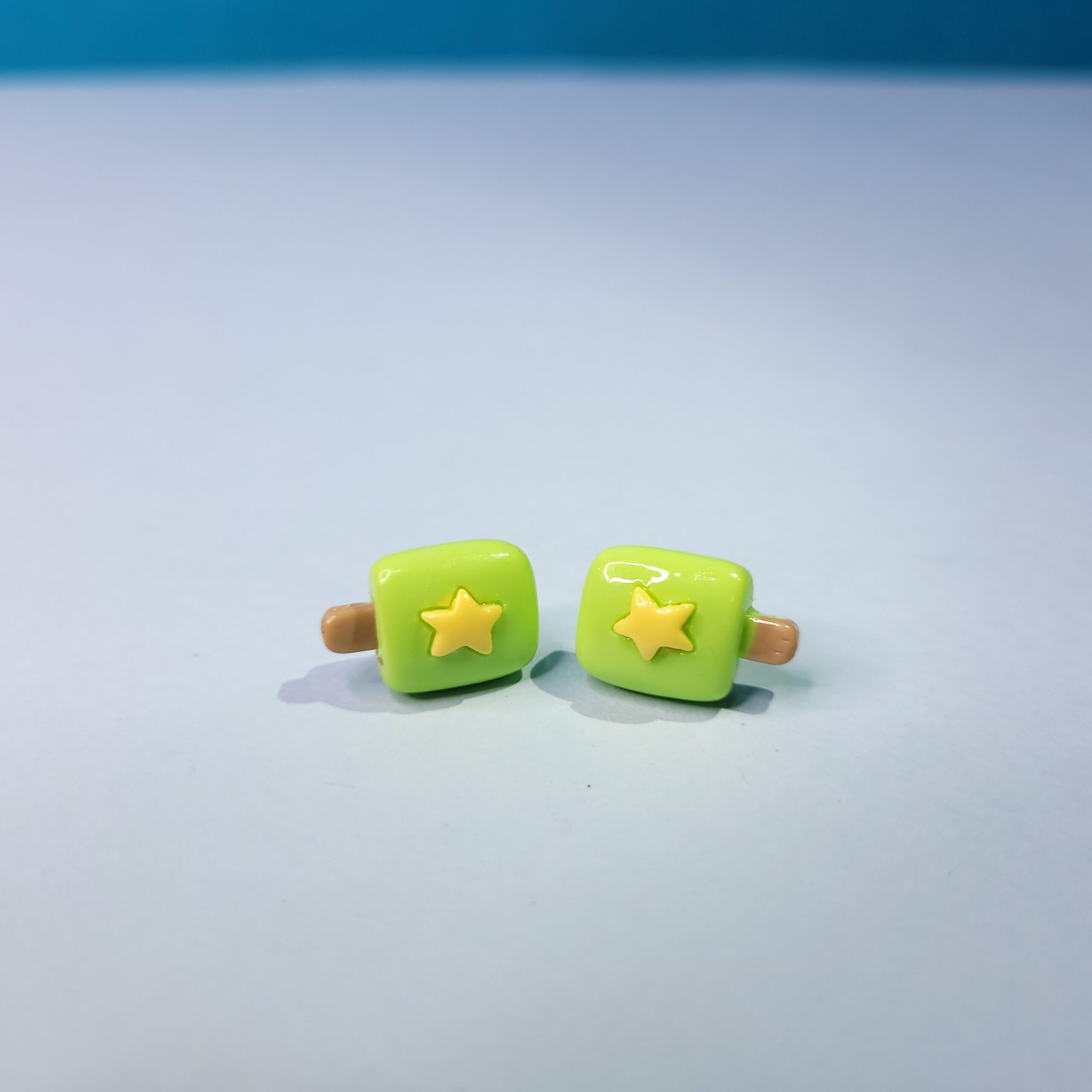 Trendy Tiny Acrylic Ice Cream Stud Earrings Colorful Fun Earrings for Women