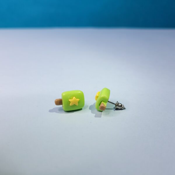 Trendy Tiny Acrylic Ice Cream Stud Earrings Colorful Fun Earrings for Women - Image 3
