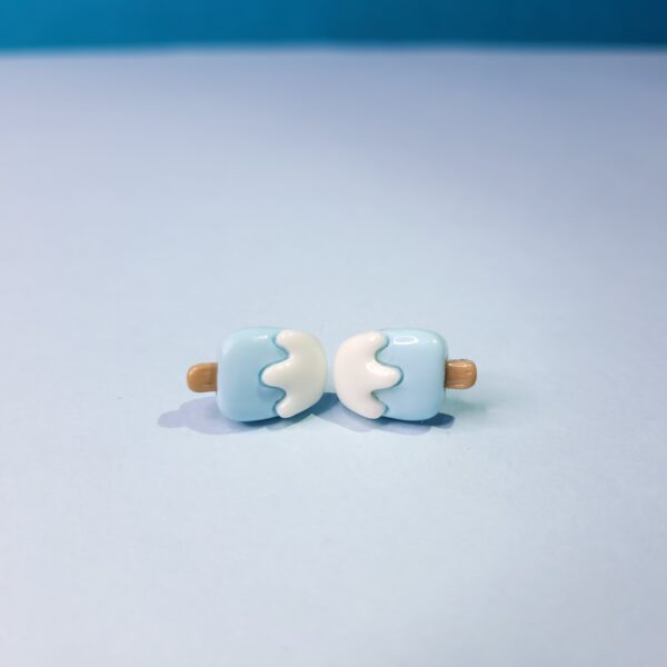 Trendy Tiny Acrylic Stud Earrings Ice Cream Shape Earrings for Women