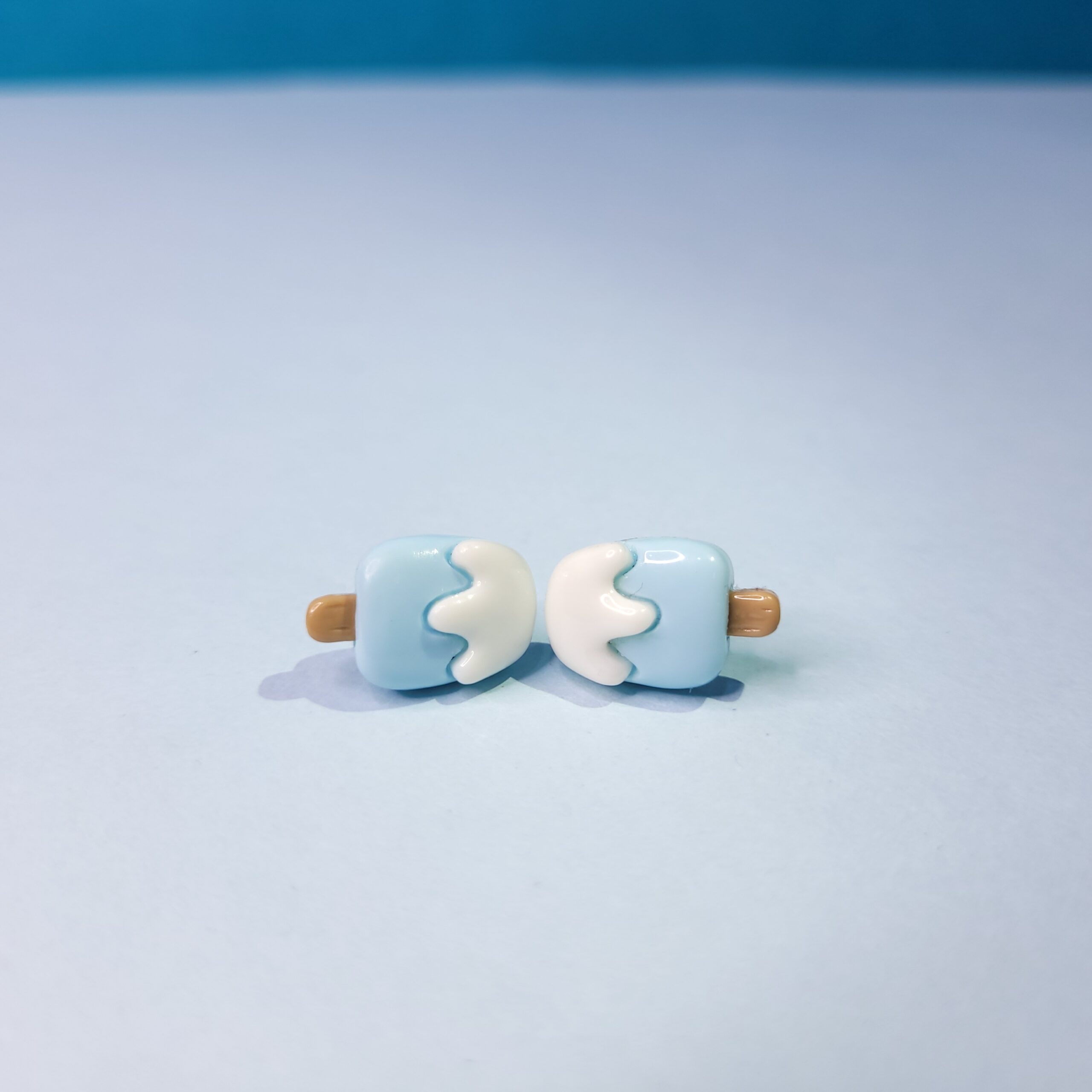 Trendy Tiny Acrylic Stud Earrings Ice Cream Shape Earrings for Women