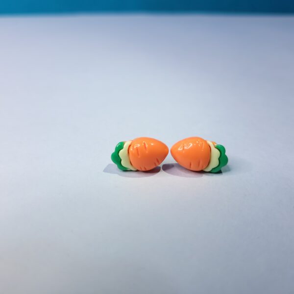Fun Redish Tiny Acrylic Ice Cream Stud Earrings Adorable Jewelry for Women - Image 4