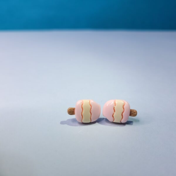 Trendy Tiny Acrylic Stud Earrings Ice Cream Shape Earrings for Women - Image 4