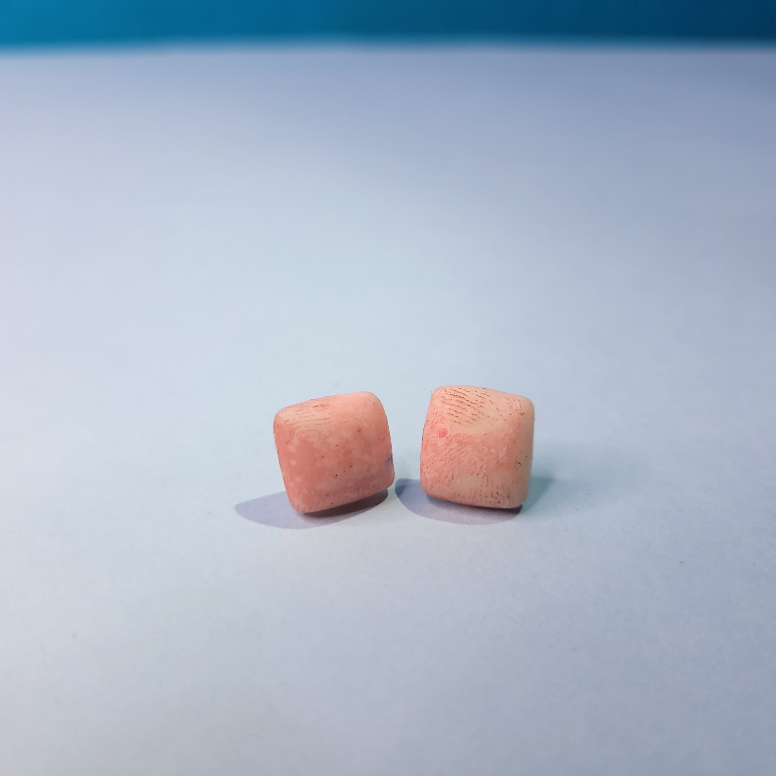 Stylish Light Pink Versatile Solid Stud Earrings Minimalist Jewelry