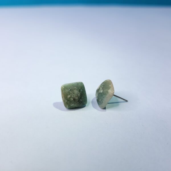 Versatile Solid Stud Earrings Green Chic Everyday Earrings for Women - Image 2